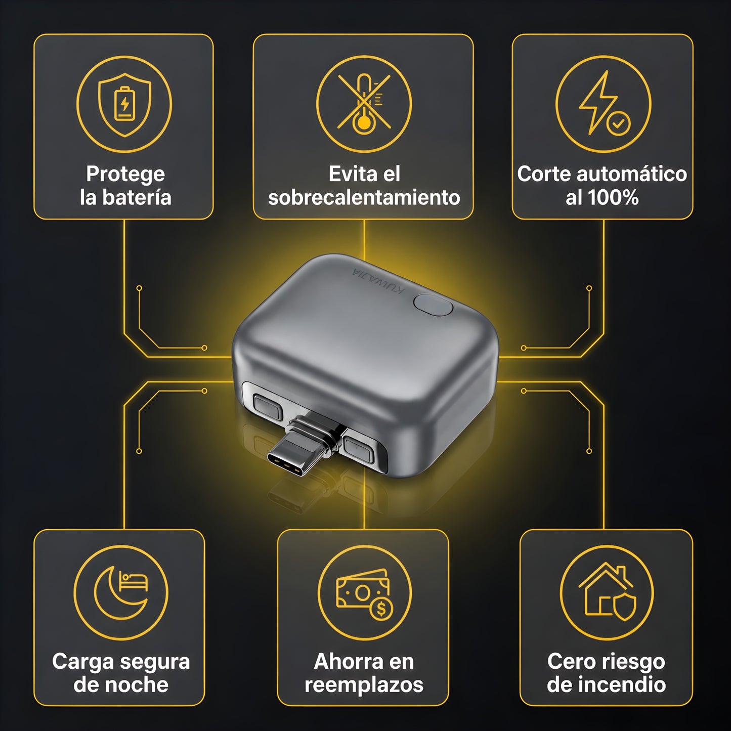 Protector de Batería con Carga Rápida